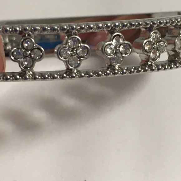 Ann Taylor Factory Rhinestone Hinged Bracelet - Picture 3 of 5
